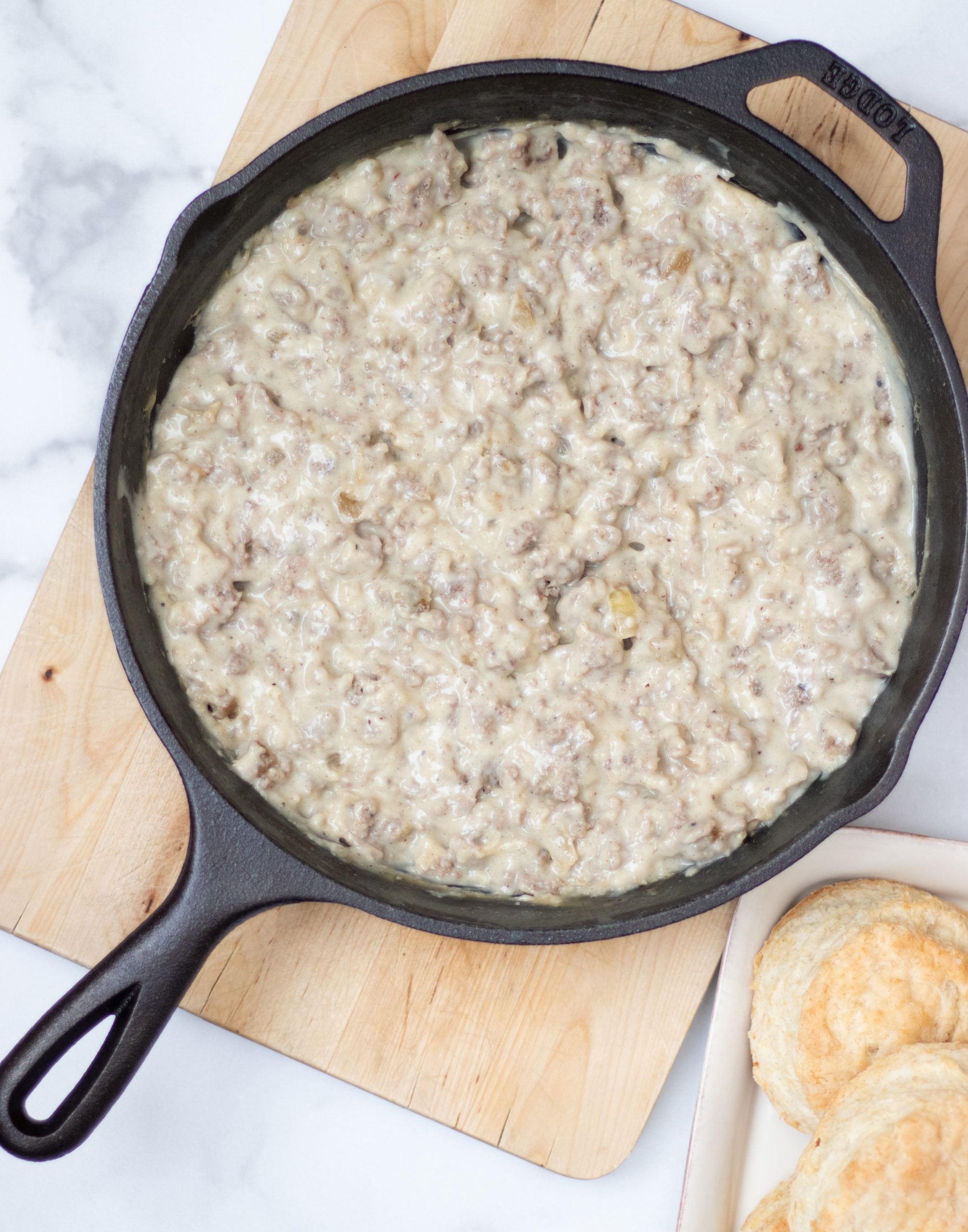 Apple Sausage Gravy - The Grove Bend Kitchen