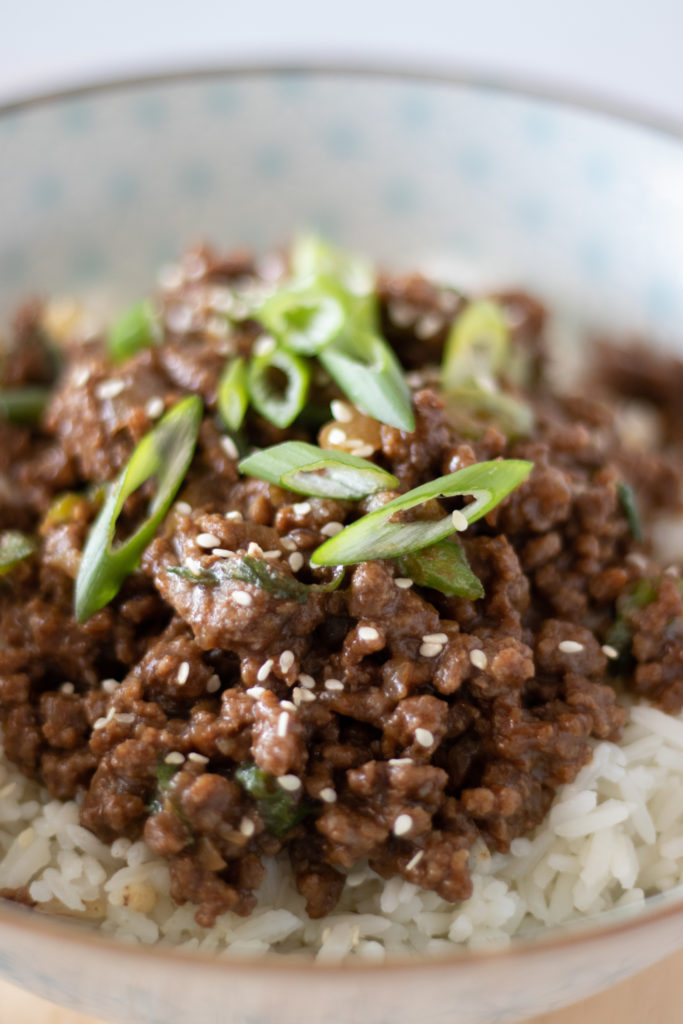 Asian Ground Beef Bowls - The Grove Bend Kitchen