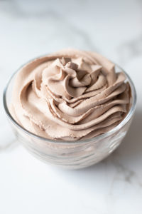 Chocolate Whipped Cream Frosting - The Grove Bend Kitchen