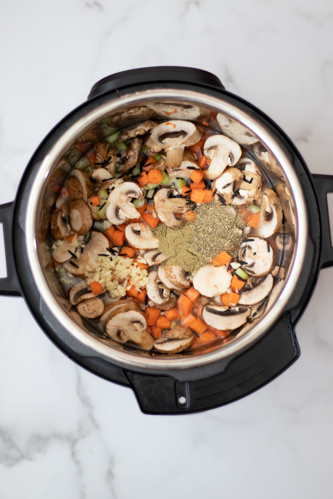 Instant Pot Mushroom Wild Rice Soup - The Grove Bend Kitchen