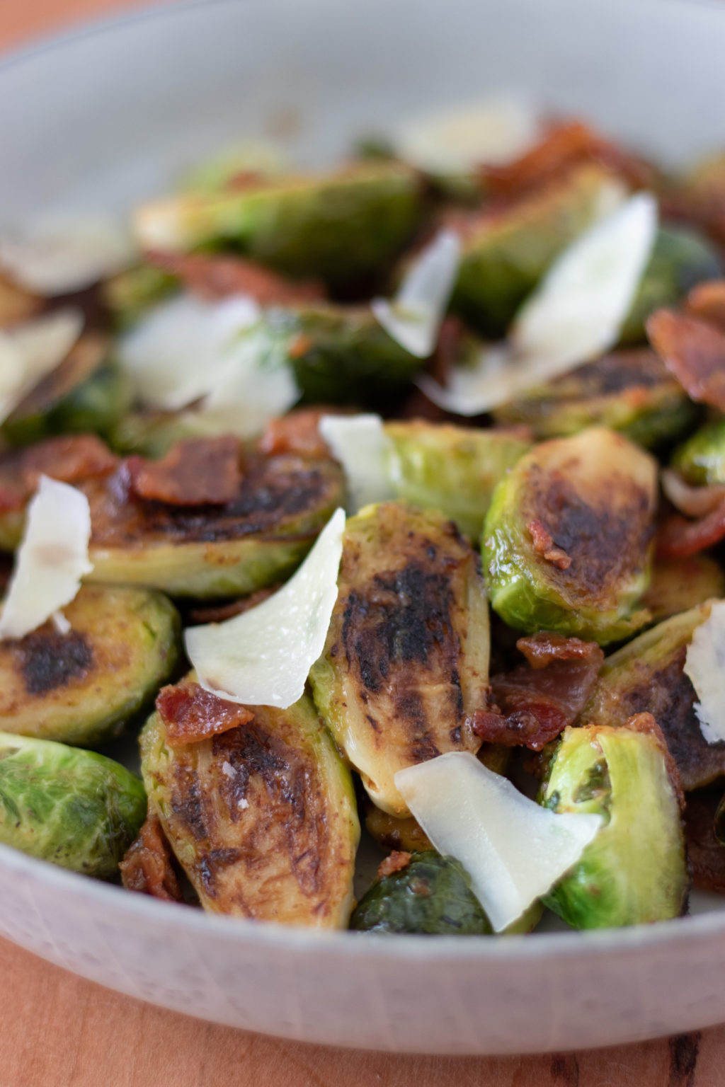 Caramelized Brussels Sprouts with Bacon - The Grove Bend Kitchen