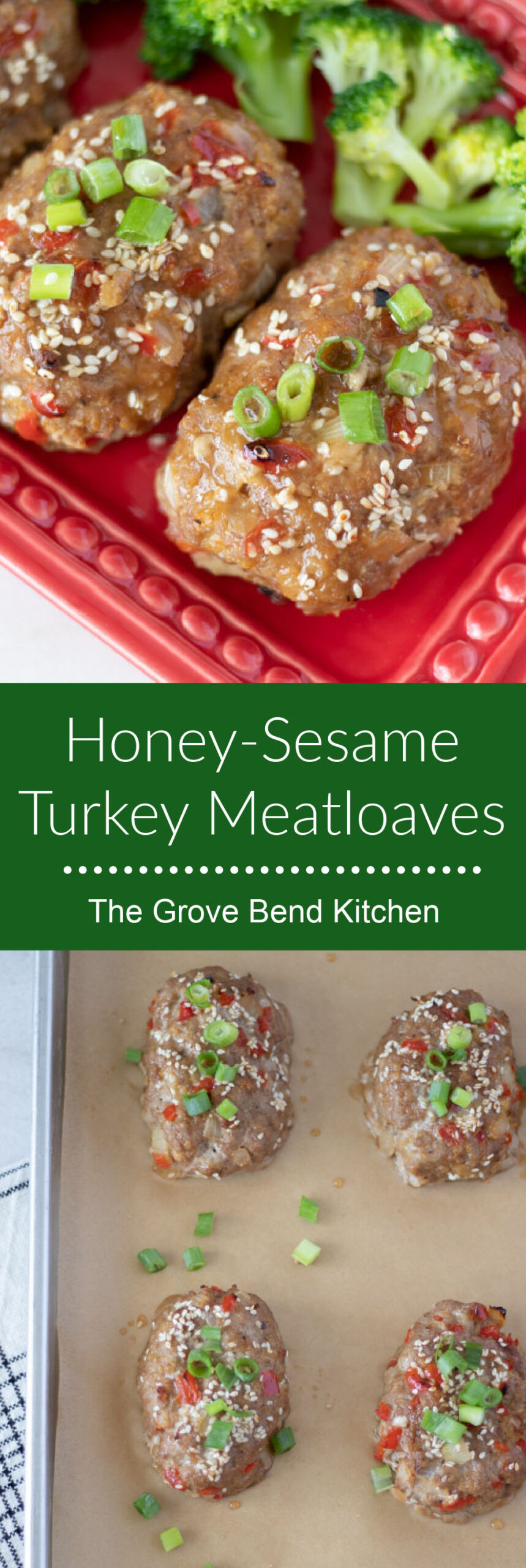 Honey-Sesame Turkey Meatloaves - The Grove Bend Kitchen
