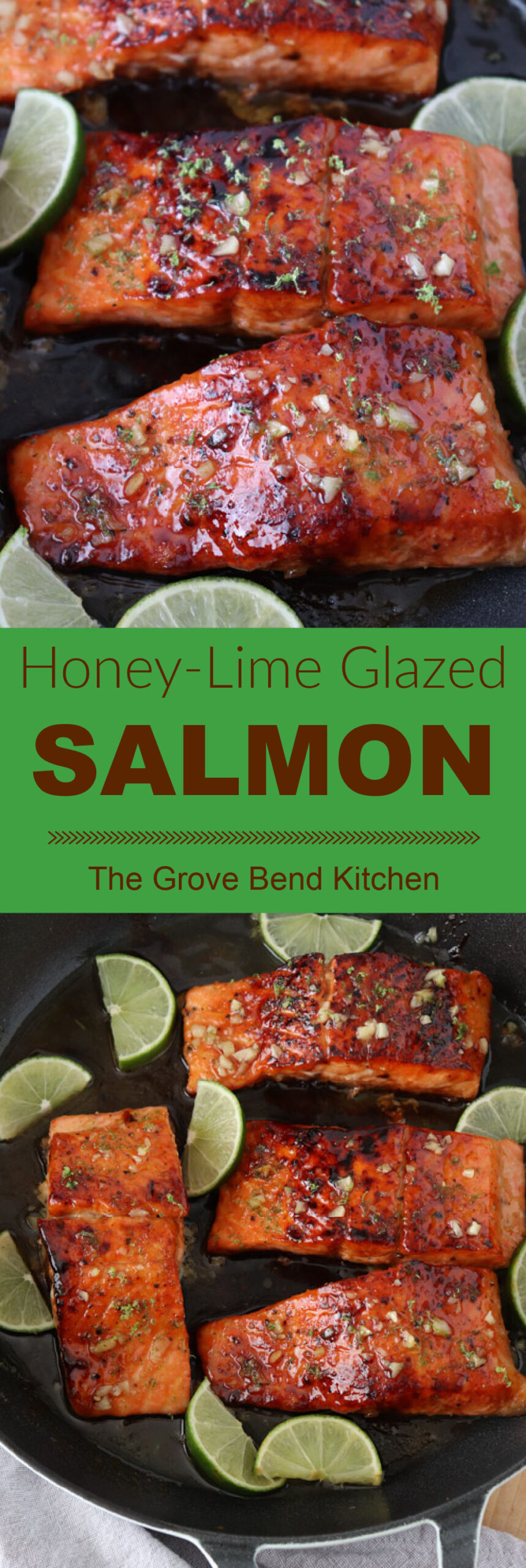 Honey-Lime Glazed Salmon - The Grove Bend Kitchen