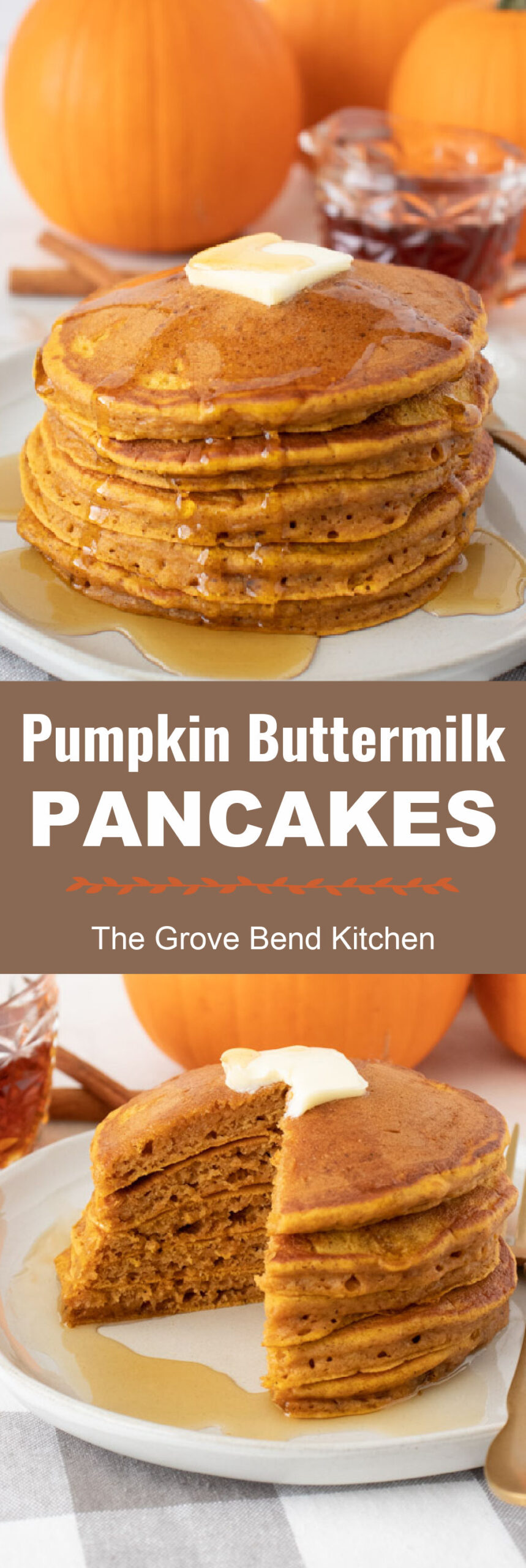 Pumpkin Buttermilk Pancakes - The Grove Bend Kitchen